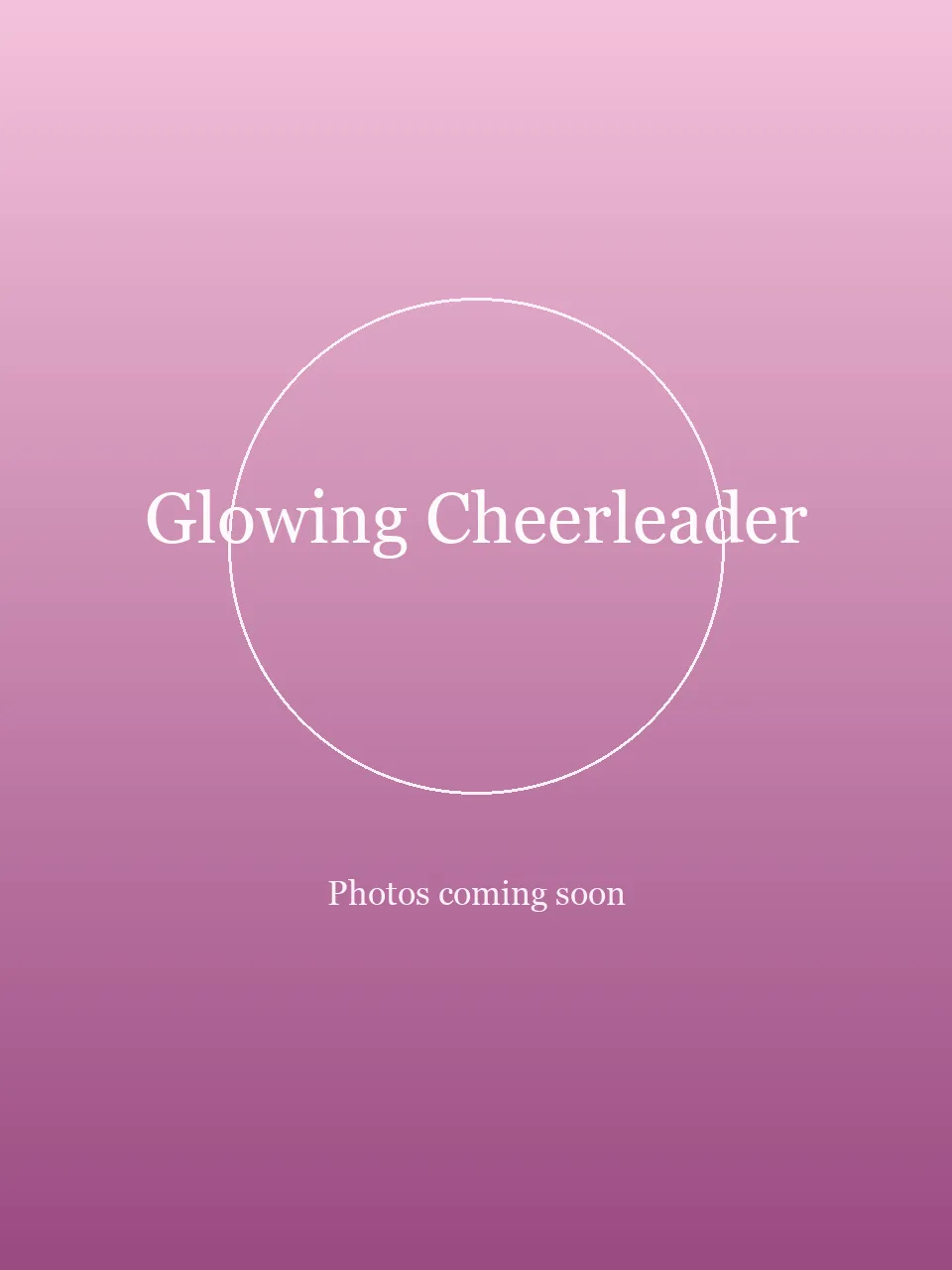 Glowing Cheerleader party character in Jacksonville