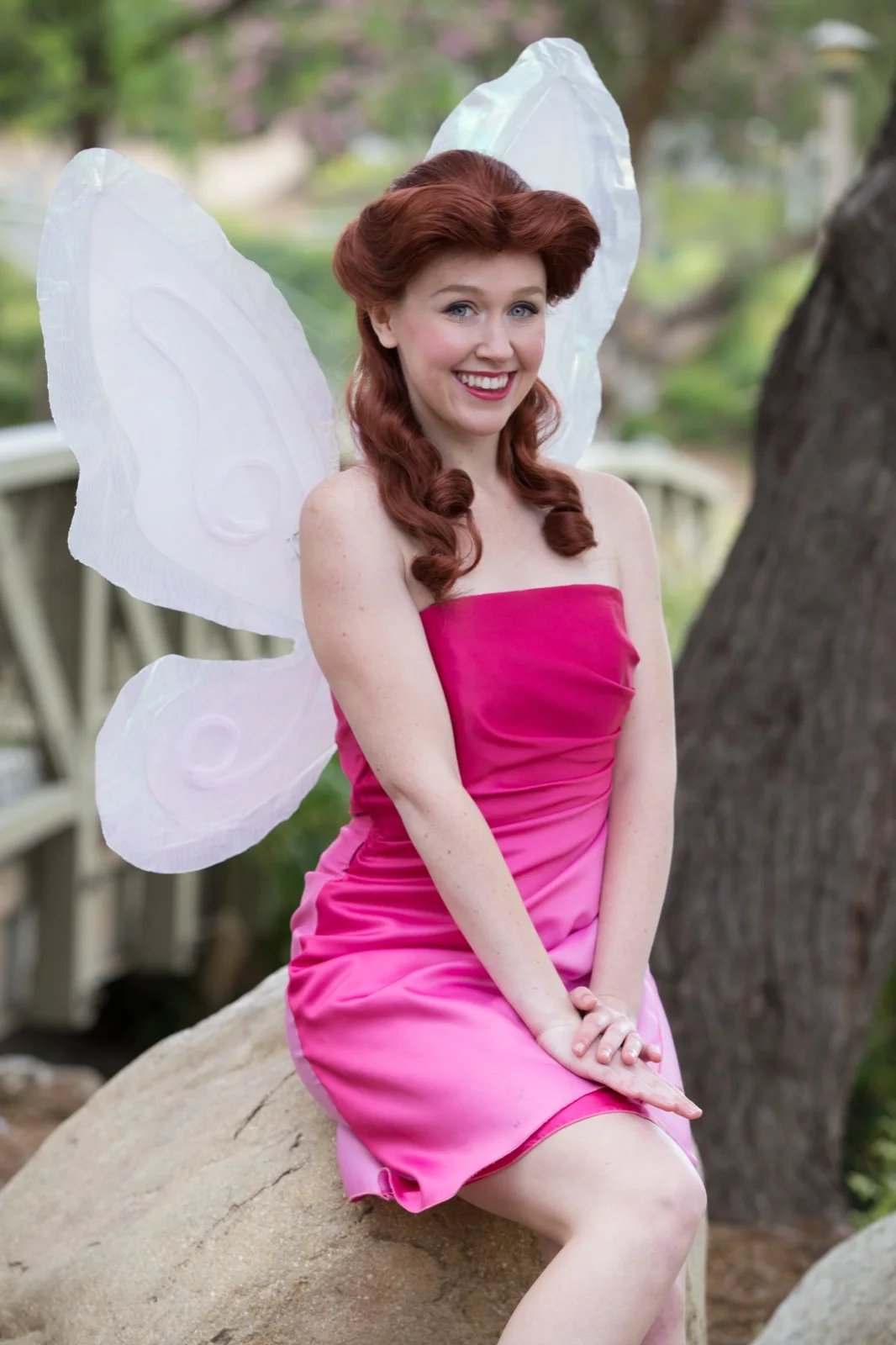 Pink Fairy party character in Jacksonville