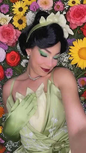 Frog Princess party character in Jacksonville