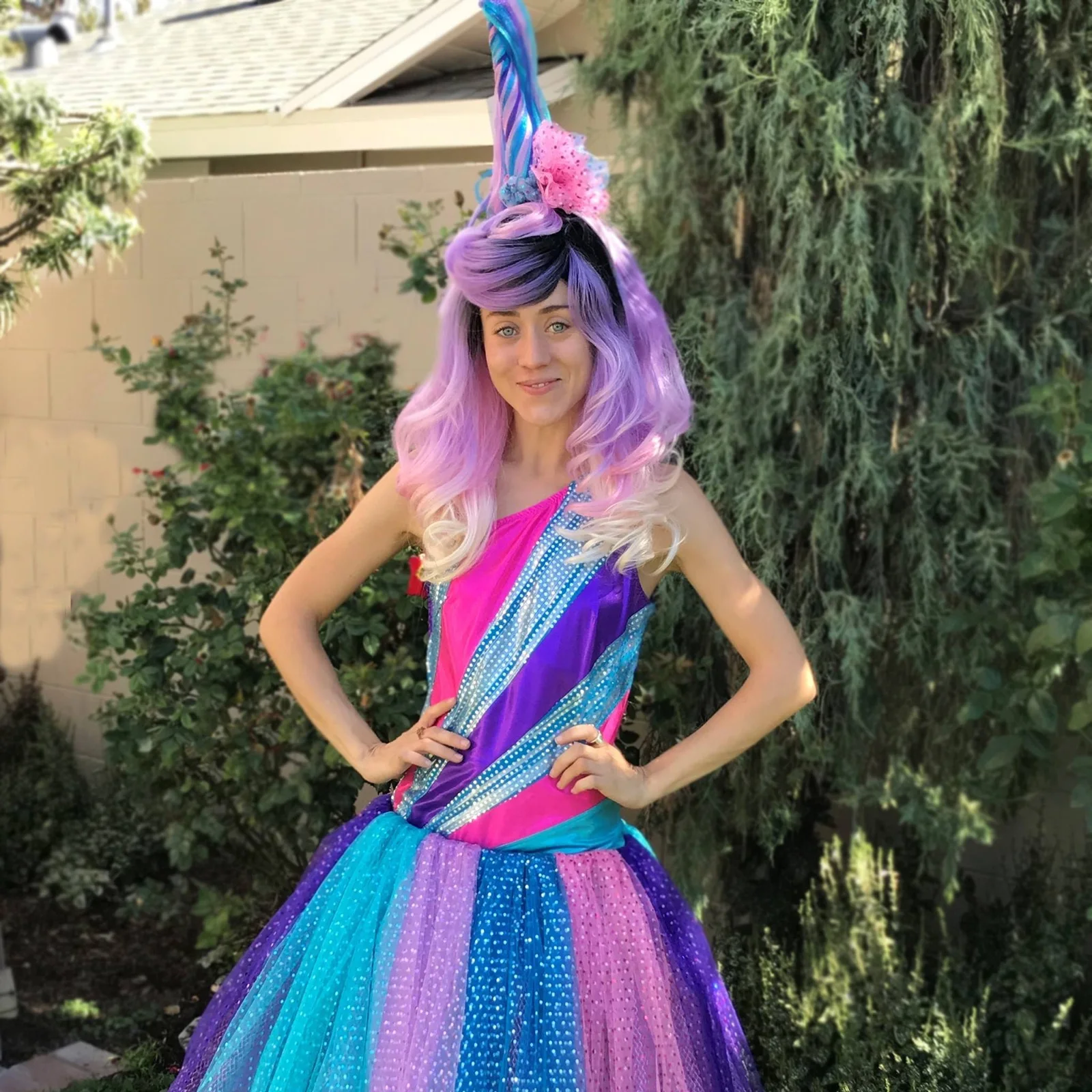 Unicorn Princess party character in Jacksonville