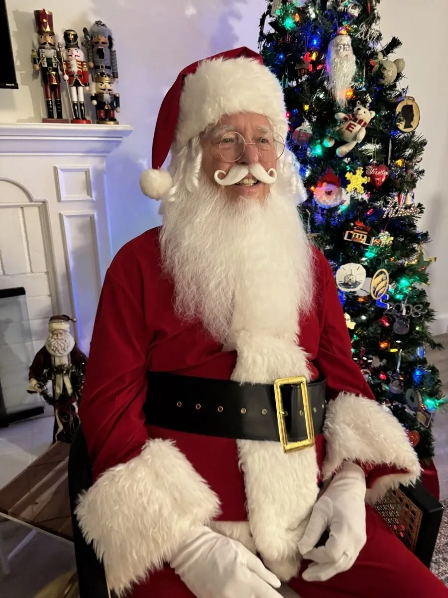 Santa party character in Jacksonville